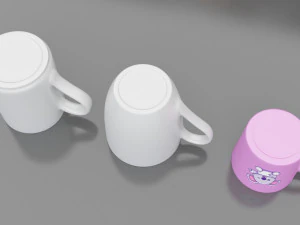 canecas de 3 tipos Modelo 3D