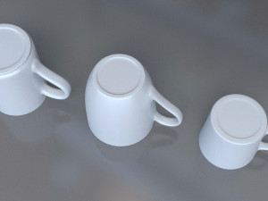 mugs a 3 types Modelo 3D