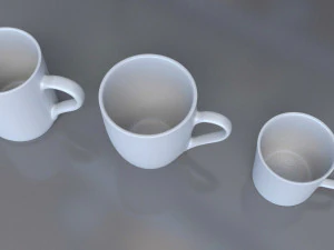 canecas de 3 tipos Modelo 3D