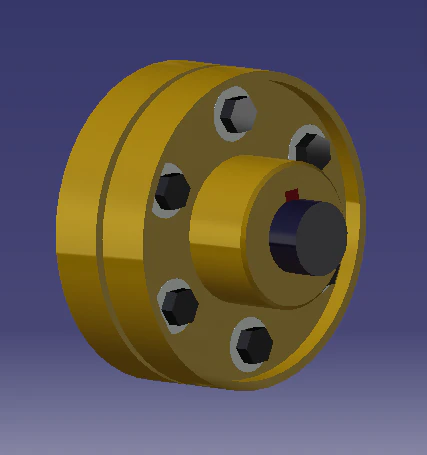 bush pin type flexible coupling 3D Model .c4d .max .obj .3ds .fbx .stl .blend