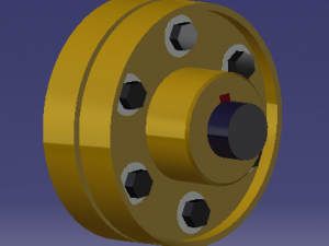 bush pin type flexible coupling Modello 3D