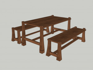 dining table u03 3D Model