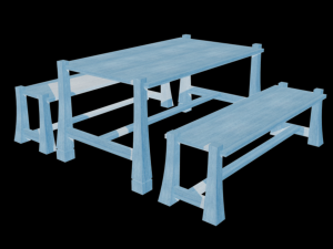 dining table u03 3D Model