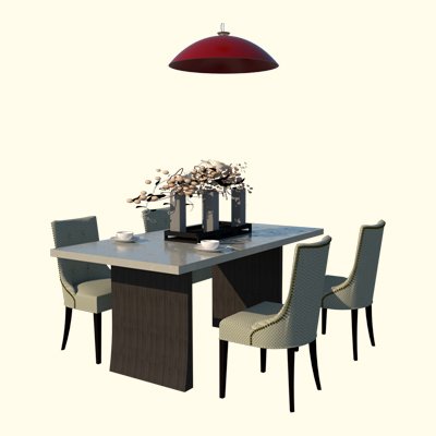 dining osk 3D Model .c4d .max .obj .3ds .fbx .stl .blend 
