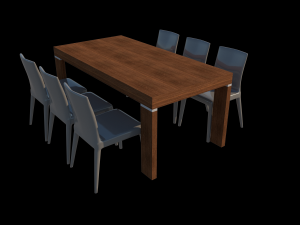 dining table u04 3Dモデル
