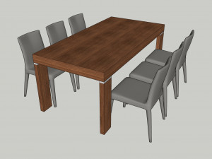 dining table u04 3D Model