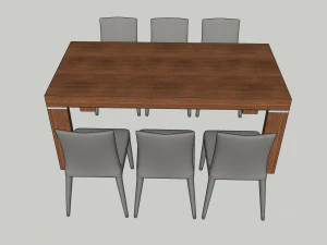 обідній стіл u04 3D Модель