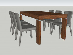 dining table u04 3D Model