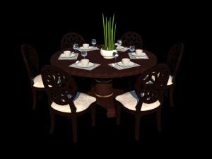 обеденный стол u05 3D Модель