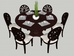 dining table u05 3Dモデル
