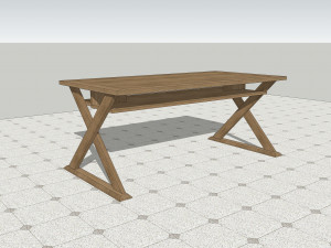 dinning table u09 3D 모델