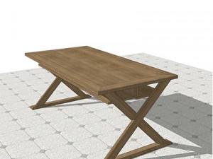 обеденный стол u09 3D Модель