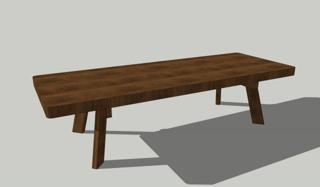 wooden table u12 3Dモデル .c4d .max .obj .3ds .fbx .stl .blend 
