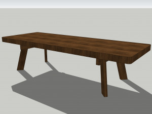 wooden table u12 3Dモデル