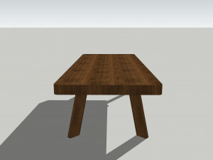 wooden table u12 3Dモデル