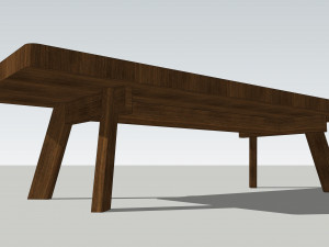 wooden table u12 3Dモデル