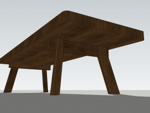 wooden table u12 3Dモデル