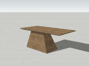wooden table u13 Model 3D