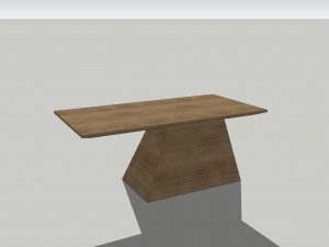 wooden table u13 Model 3D