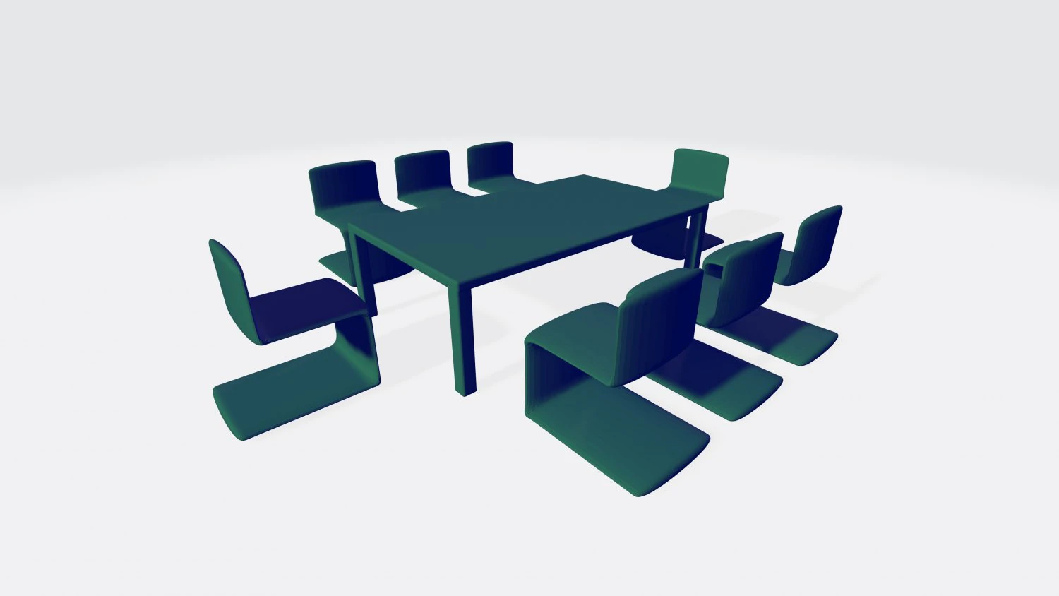 회의 책상 3D 모델 .c4d .max .obj .3ds .fbx .stl .blend 