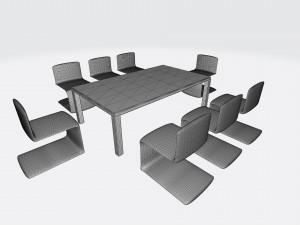 meeting desk Model 3D
