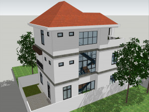 modern villa Modelo 3D