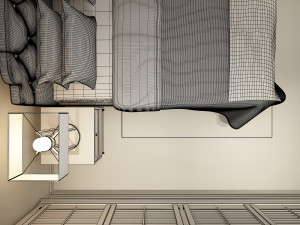 europe style bedroom 3D Model