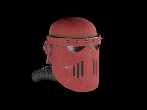space marine mk iii iron helmet 3D Model