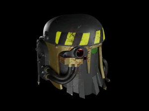 space marine mk iii iron helmet 3D Model