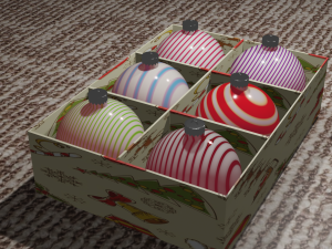 christmas balls 3D Model