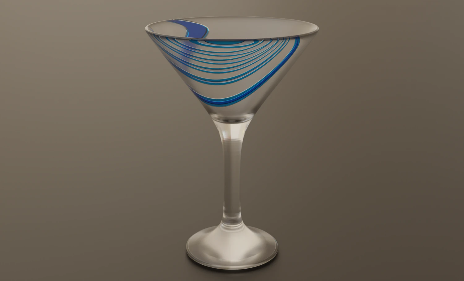 Martini Glass 3D Model .c4d .max .obj .3ds .fbx .stl .blend 