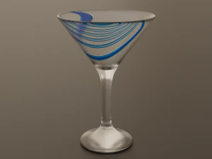 Gelas Martini Model 3D
