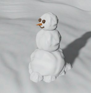 snowman 3D Model .c4d .max .obj .3ds .fbx .stl .blend