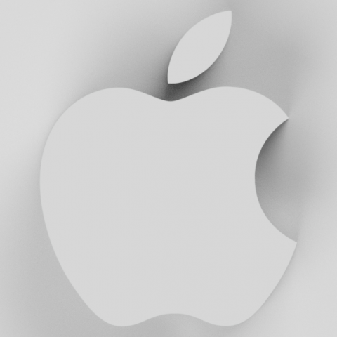 Apple emblem 3D-Modell .c4d .max .obj .3ds .fbx .stl .blend 