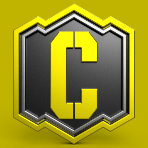 call of duty credits emblem 3D मॉडल .c4d .max .obj .3ds .fbx .stl .blend 