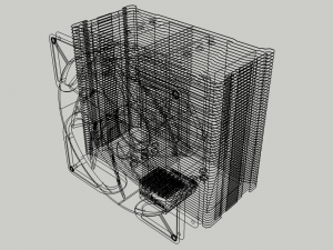 cpu cooler 01 ice warior 3D मॉडल