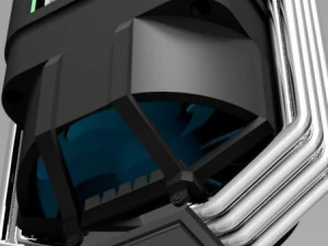 cpu cooler 2 3D Model