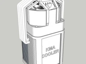 cpu cooler 2 3D Model
