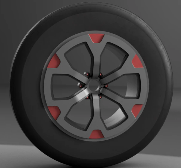 sport wheel 06 3D Model .c4d .max .obj .3ds .fbx .stl .blend