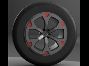 sport wheel 06 3D 模型