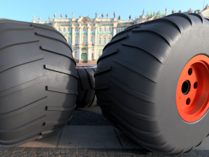 Monster wheel 04 3D Model