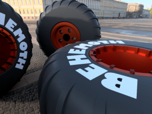 Monster wheel 04 3D Model