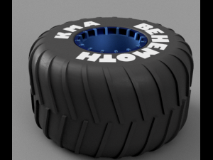 Monster wheel 04 3D Model