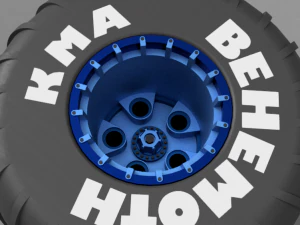 Monster wheel 04 3D Model