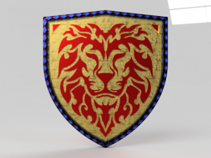 Lion emblem 03 3D 模型