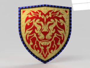 Lambang singa 03 Model 3D