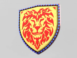Lion emblem 03 3D Model