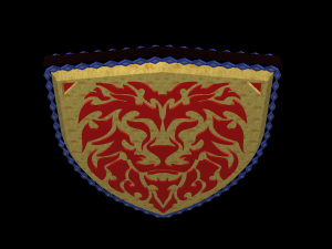 Lion emblem 03 3D Model