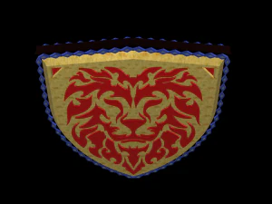Lion emblem 03 3D Model