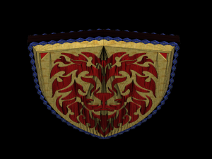 Lion emblem 03 3D Model